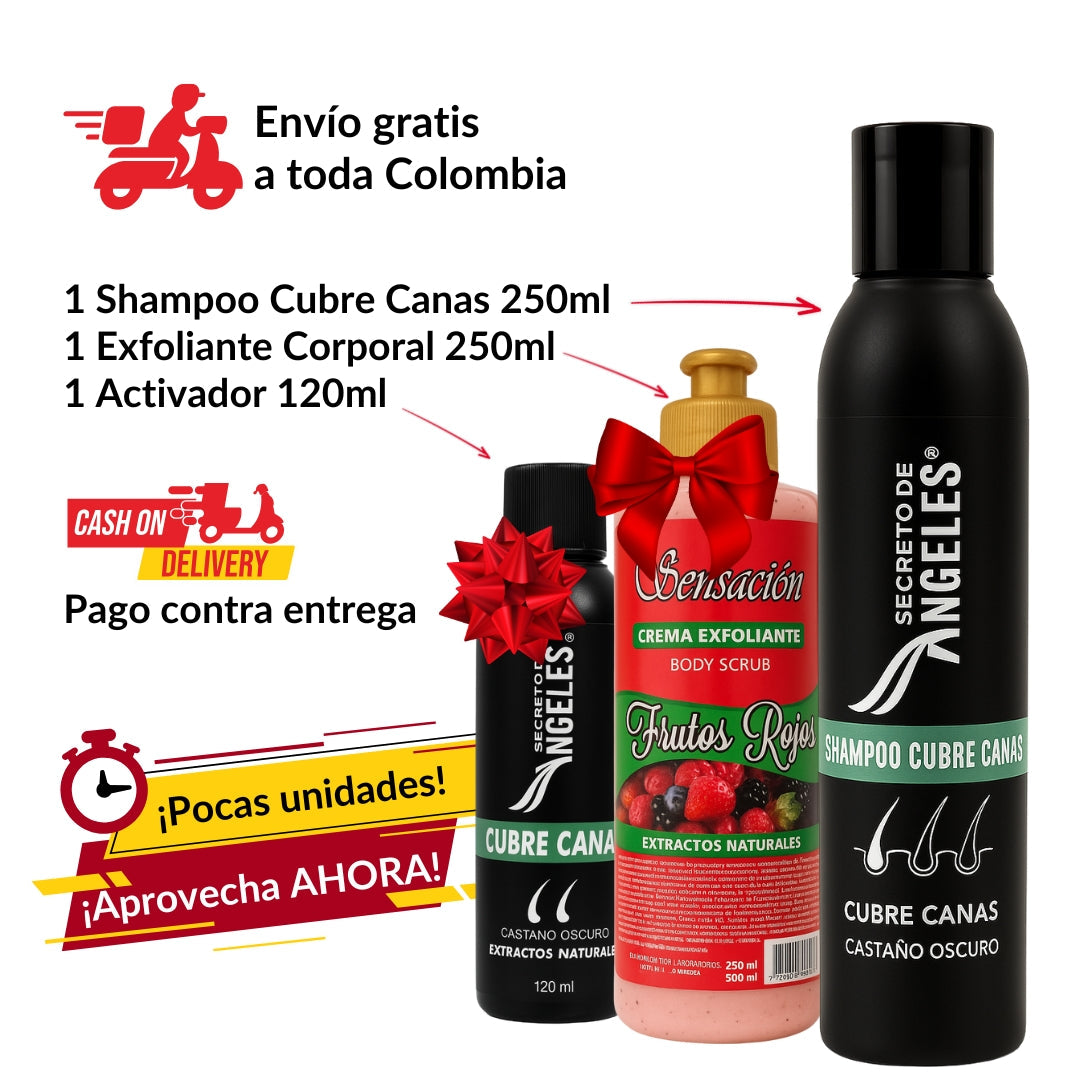 Shampoo Cubre Canas Secreto de Ángeles + 2 Regalos