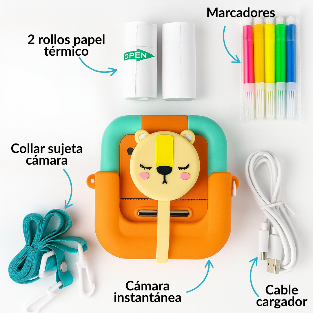 Cámara Instantánea para Niños con Impresión