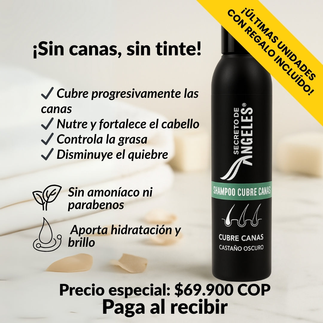 Shampoo Cubre Canas Secreto de Ángeles + 2 Regalos