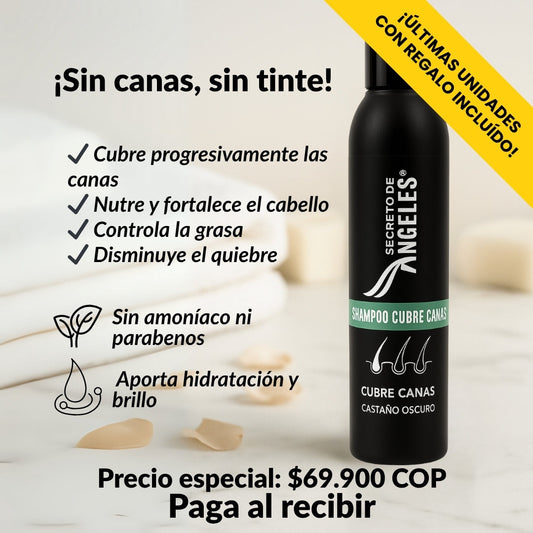 Shampoo Cubre Canas Secreto de Ángeles + 2 Regalos
