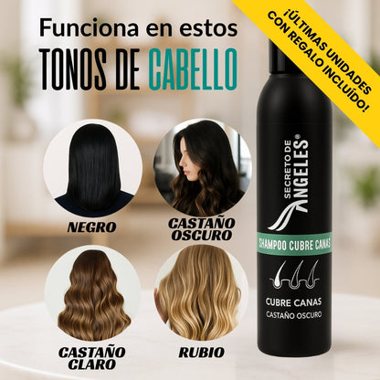 Shampoo Cubre Canas Secreto de Ángeles + 2 Regalos